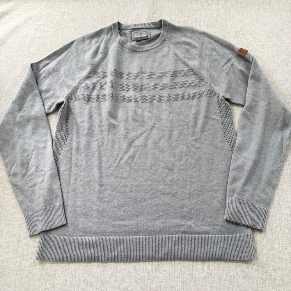 Royal Robbins Sweater Mens Large Merino Modal Wool Blend Textured Crewneck